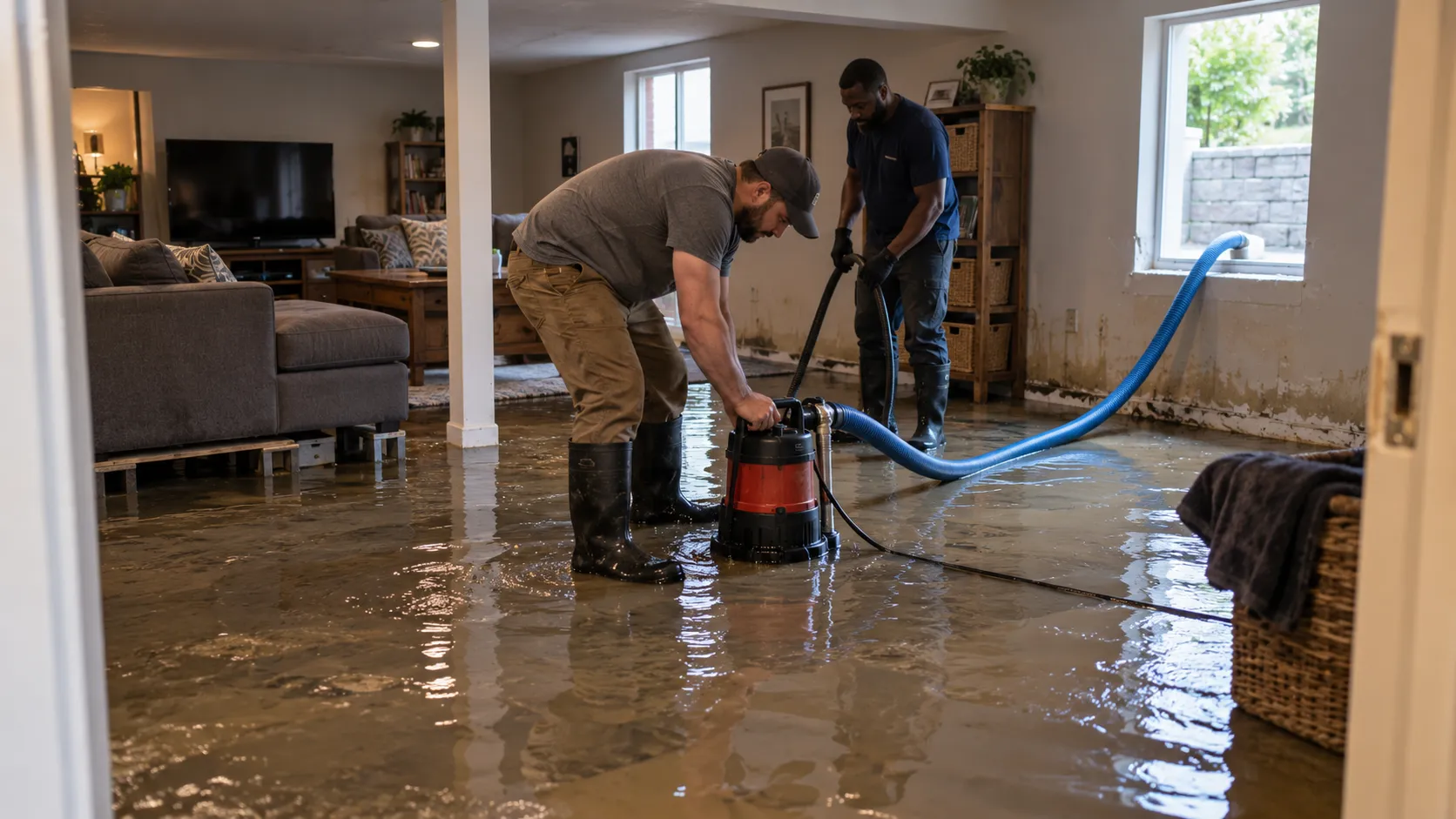 Flooded Basement Cleanup in Greensboro, NC